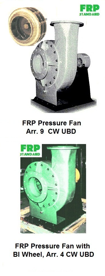 Industrial FRP and propylene PV fans blowers